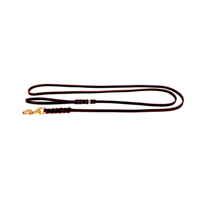Dingo Gear Laisse en cuir huilé avec poignée 15 mm x 2,5 m