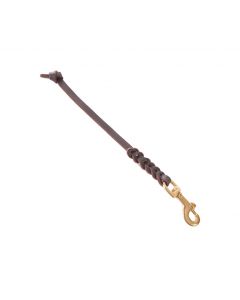 Dingo Gear Laisse courte en cuir 10 mm x 30 cm