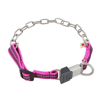HS Sprenger Collier réglable en acier inoxydable rose mate 3 mm