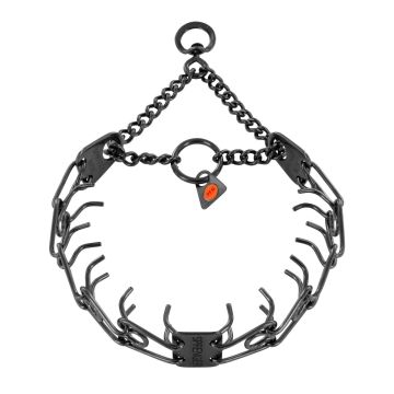 HS Sprenger Collier Ultra-Plus pivotant noir en acier inoxydable